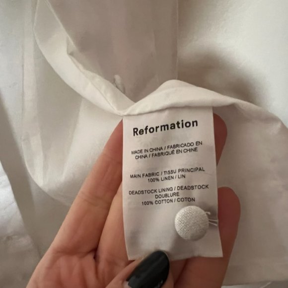 EUC Reformation Joelle Linen Dress - Picture 5 of 8